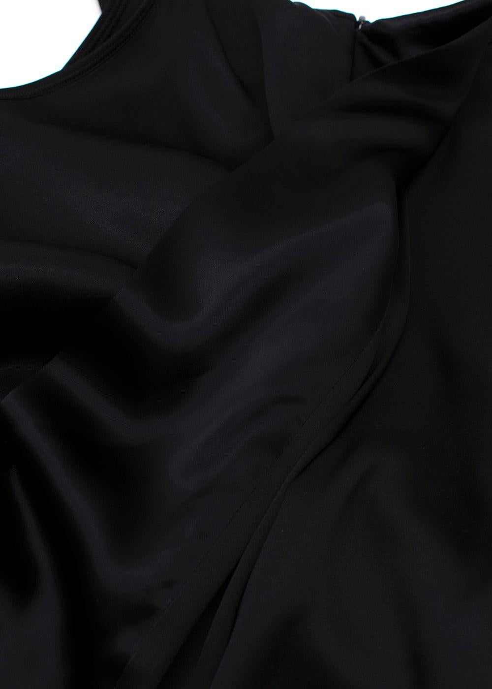 Celine Black Silk Blouse