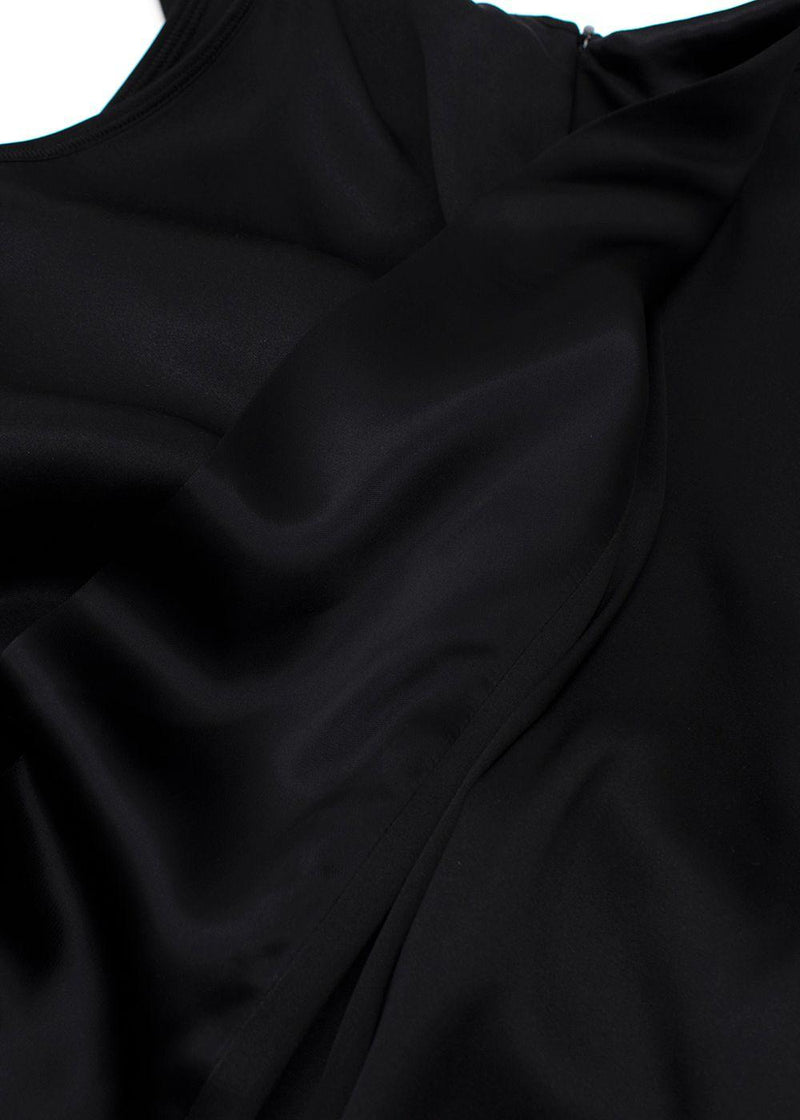 Celine Black Silk Blouse