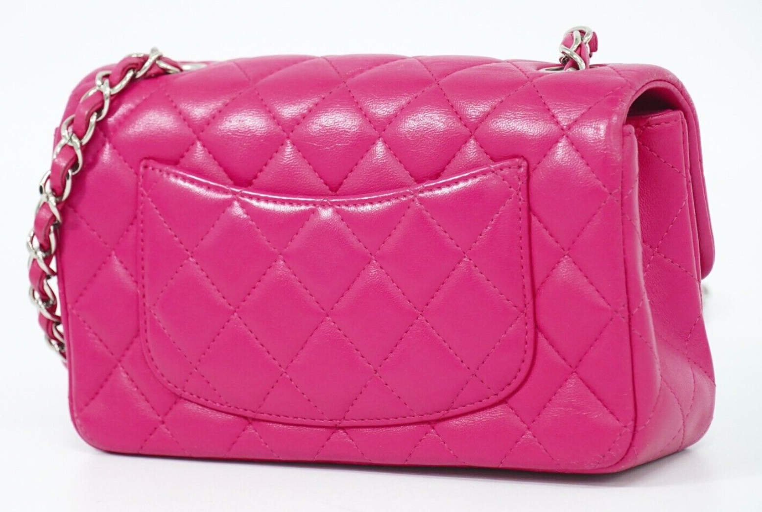 Chanel Mini Timeless Single Flap Pink Leather Bag