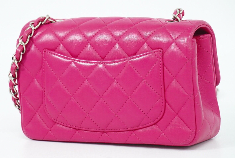 Chanel Mini Timeless Single Flap Pink Leather Bag