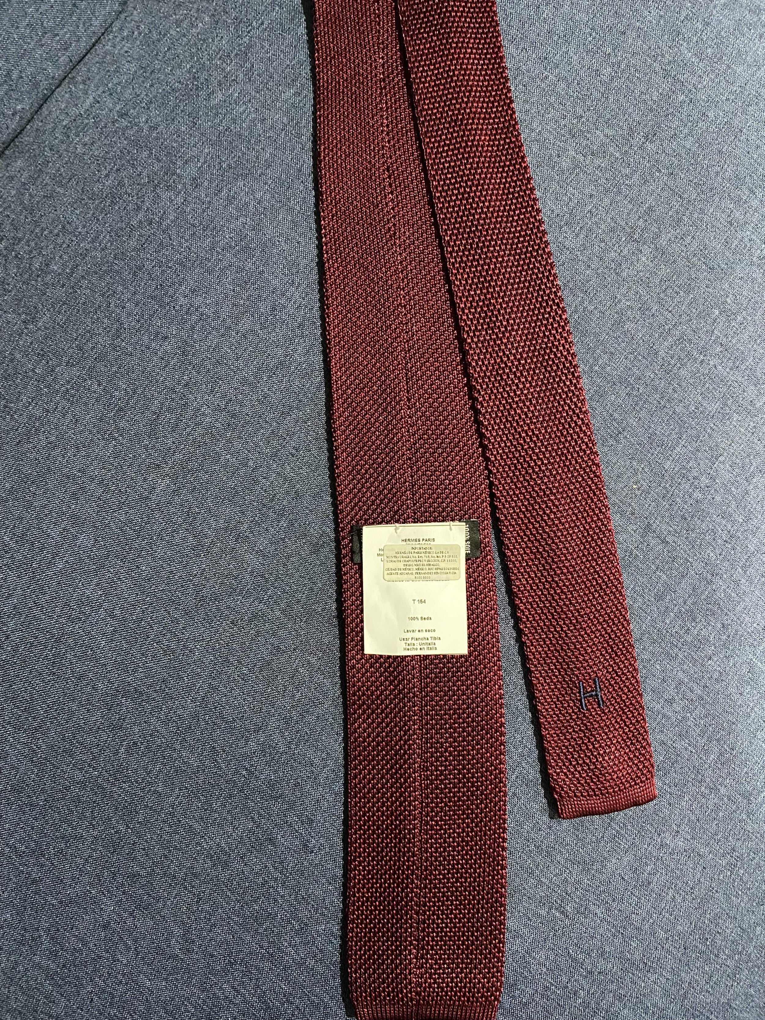 Silk Knitted Square Tie