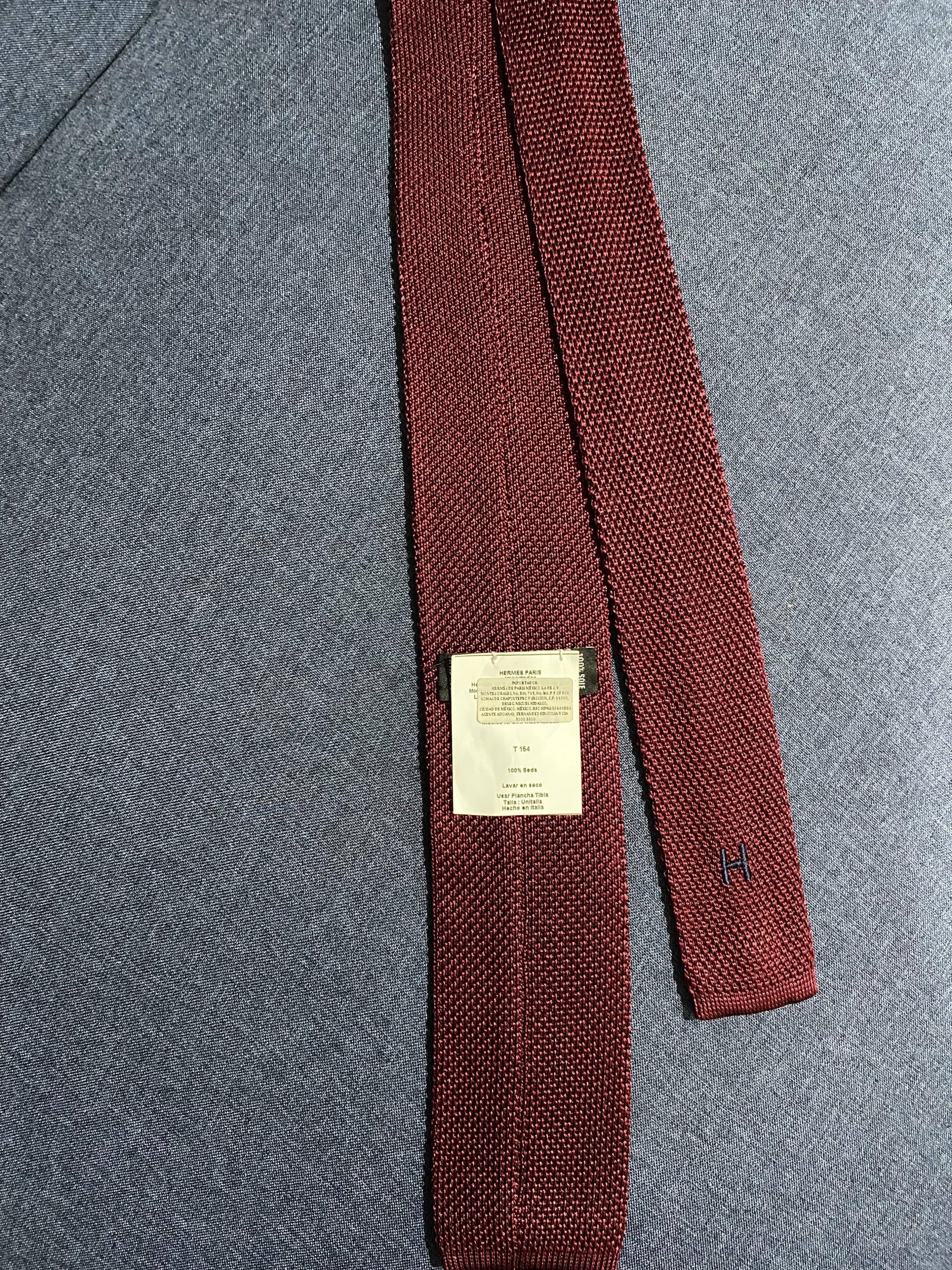 Silk Knitted Square Tie