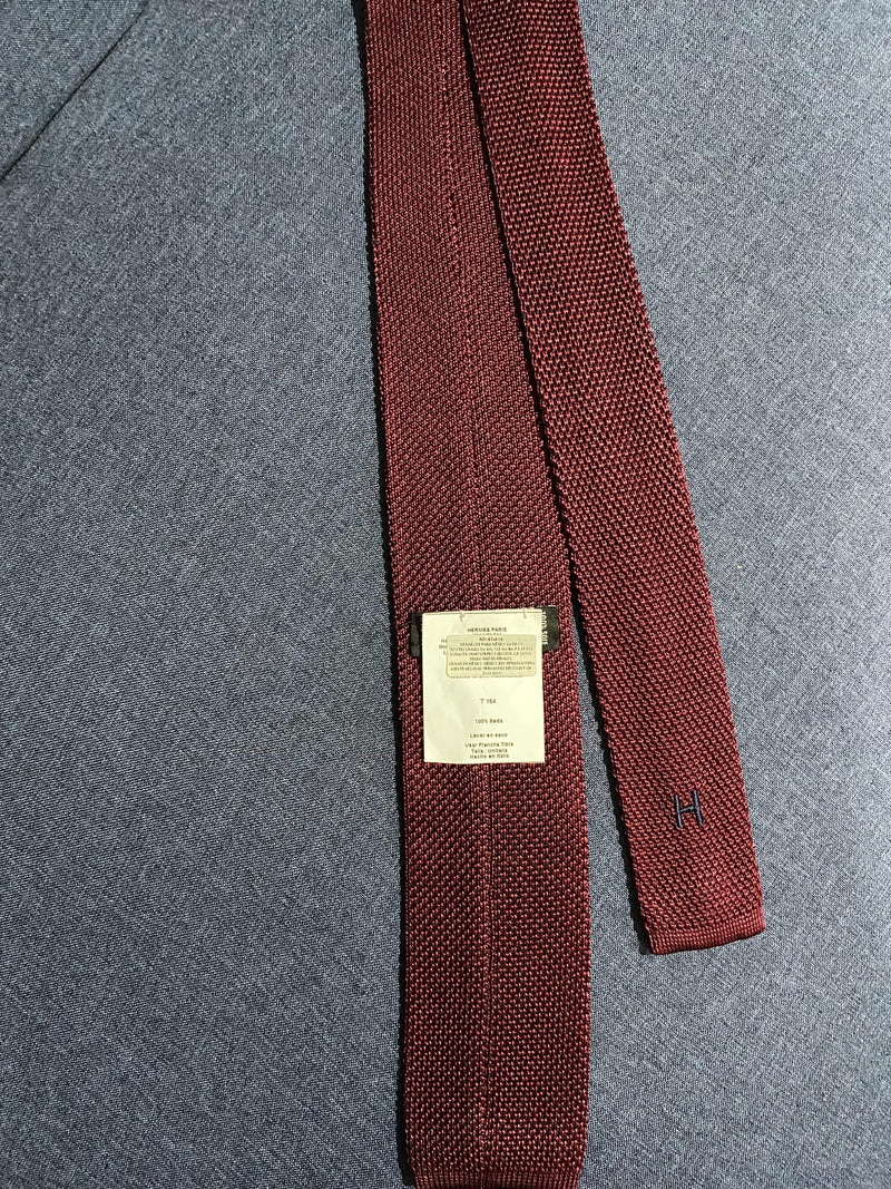 Silk Knitted Square Tie