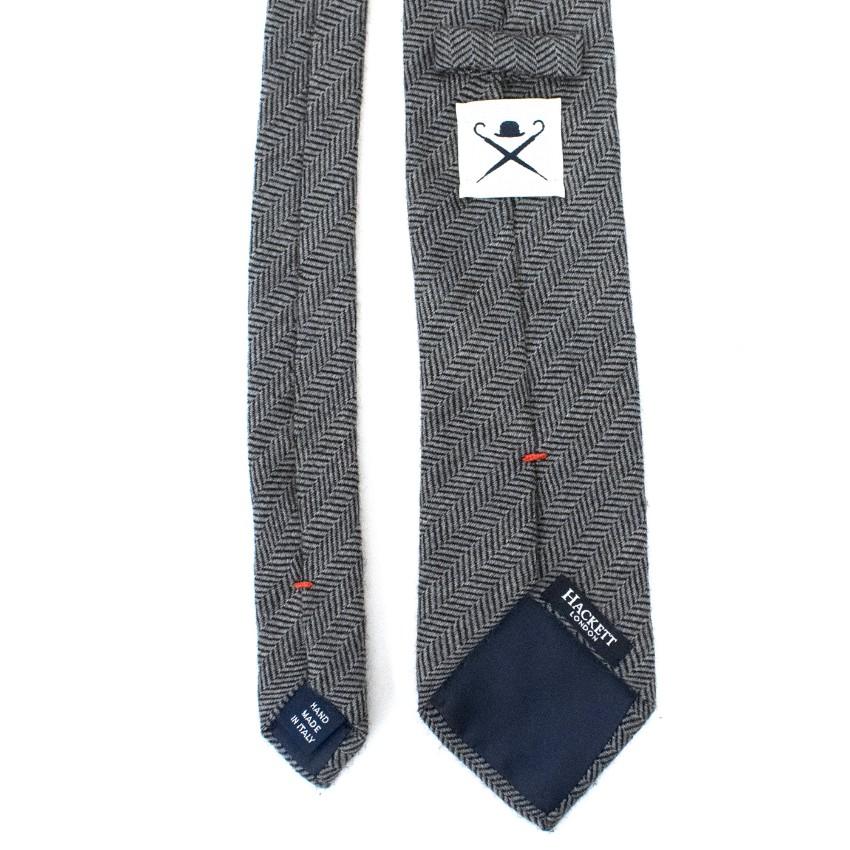 Hackett of London Grey Wool Tie