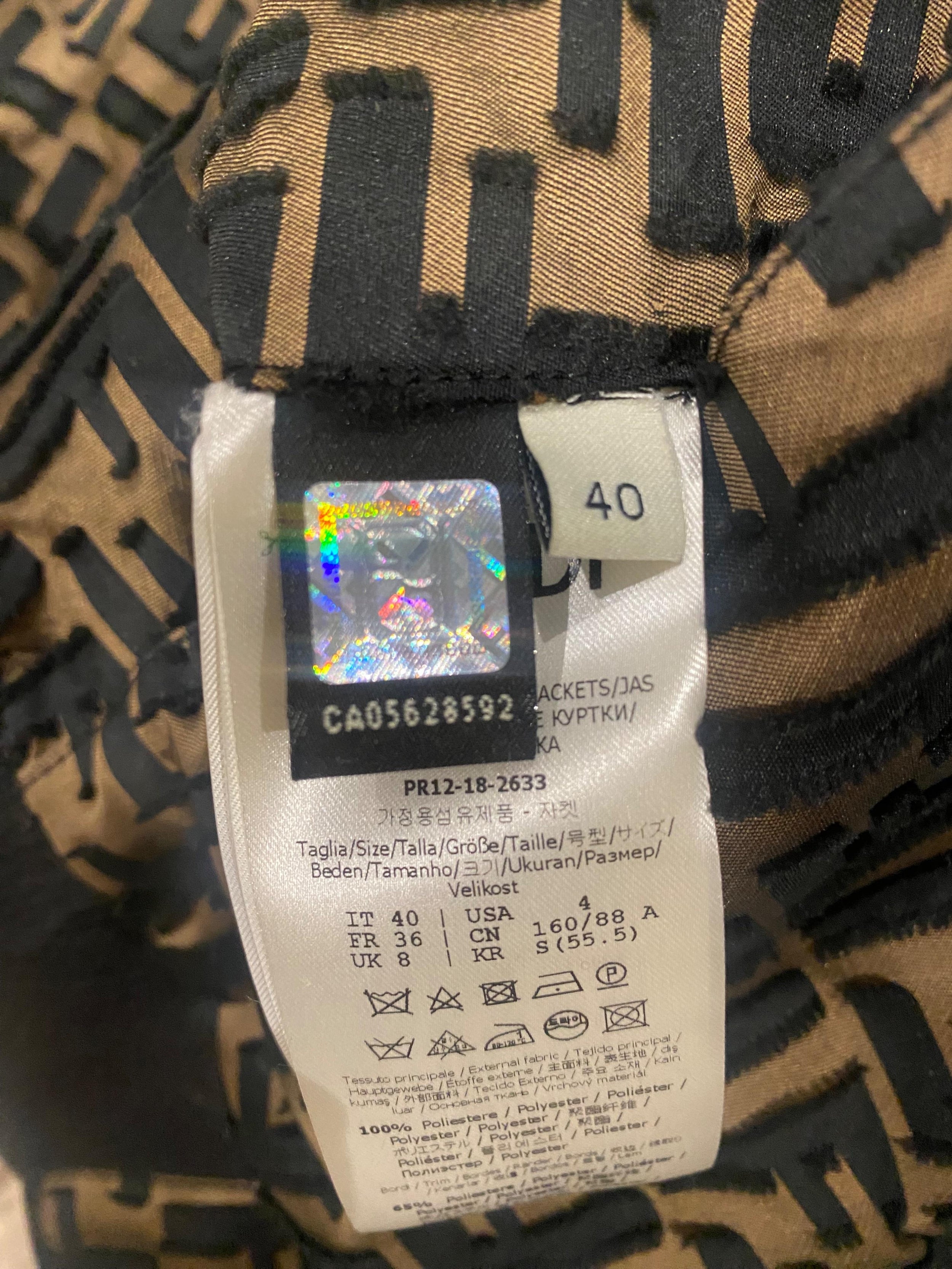 Zucca Monogram Bomber Jacket