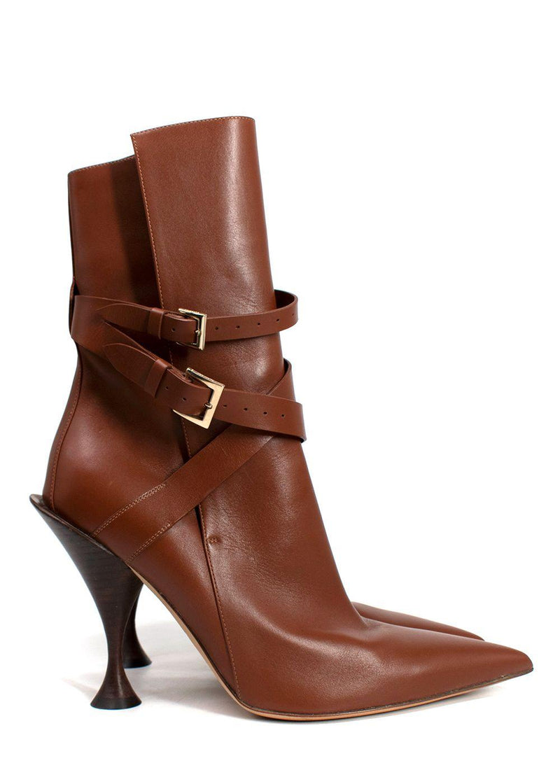 Burberry Hadfield Pedestal-heel Leather Boots