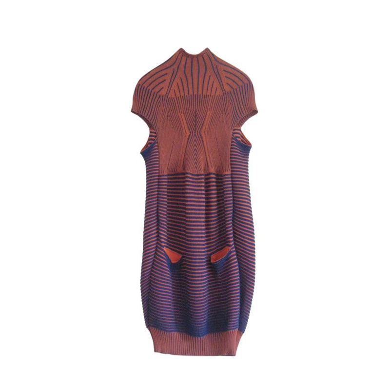 Peter Pilotto orange and blue knit dress