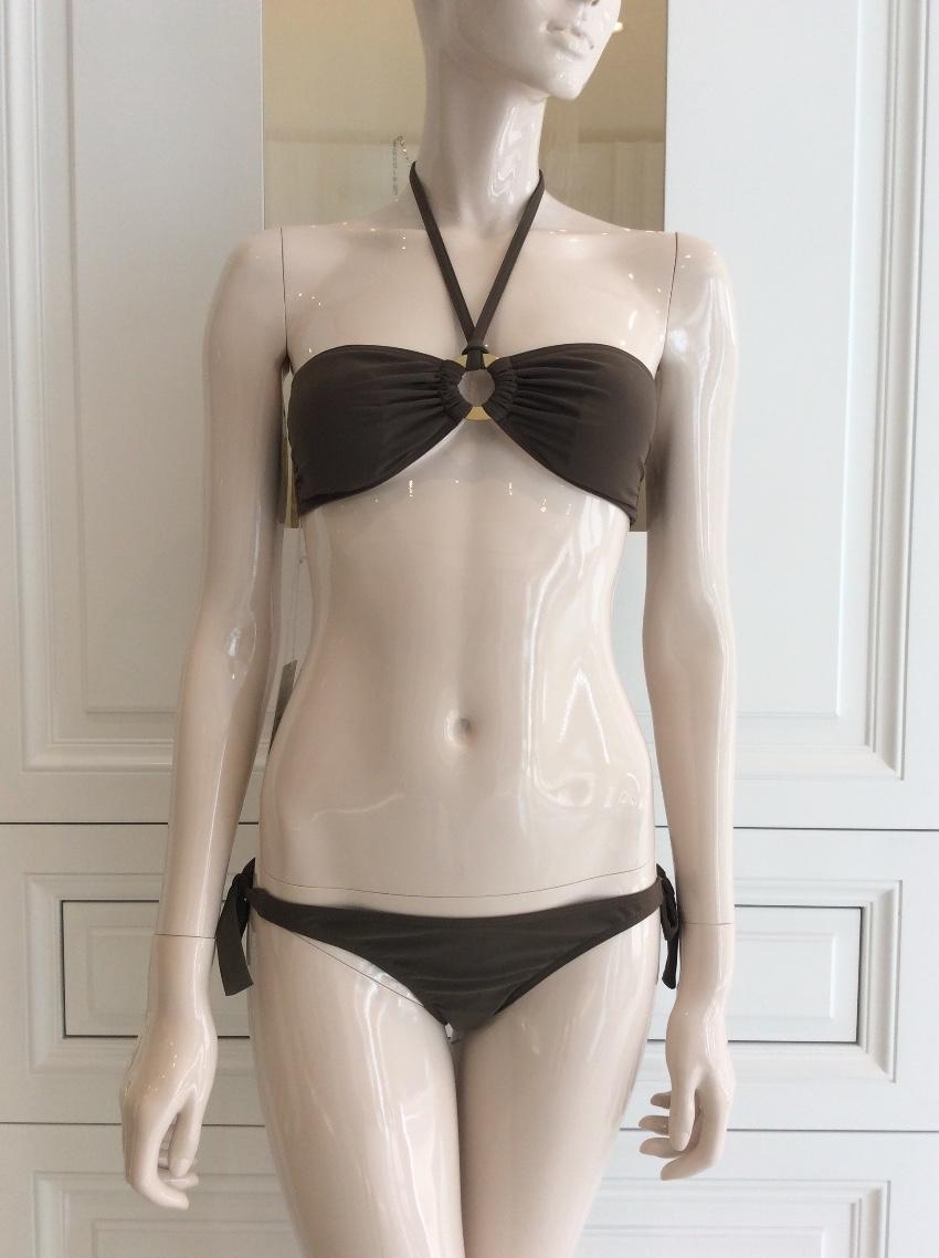 Carizzi Couture Khaki Bandeau Bikini