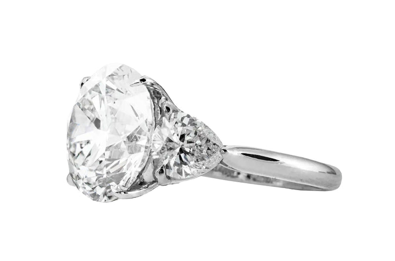 Verde 3ct IGI Certified Lab-grown Round Cut Diamond Ring