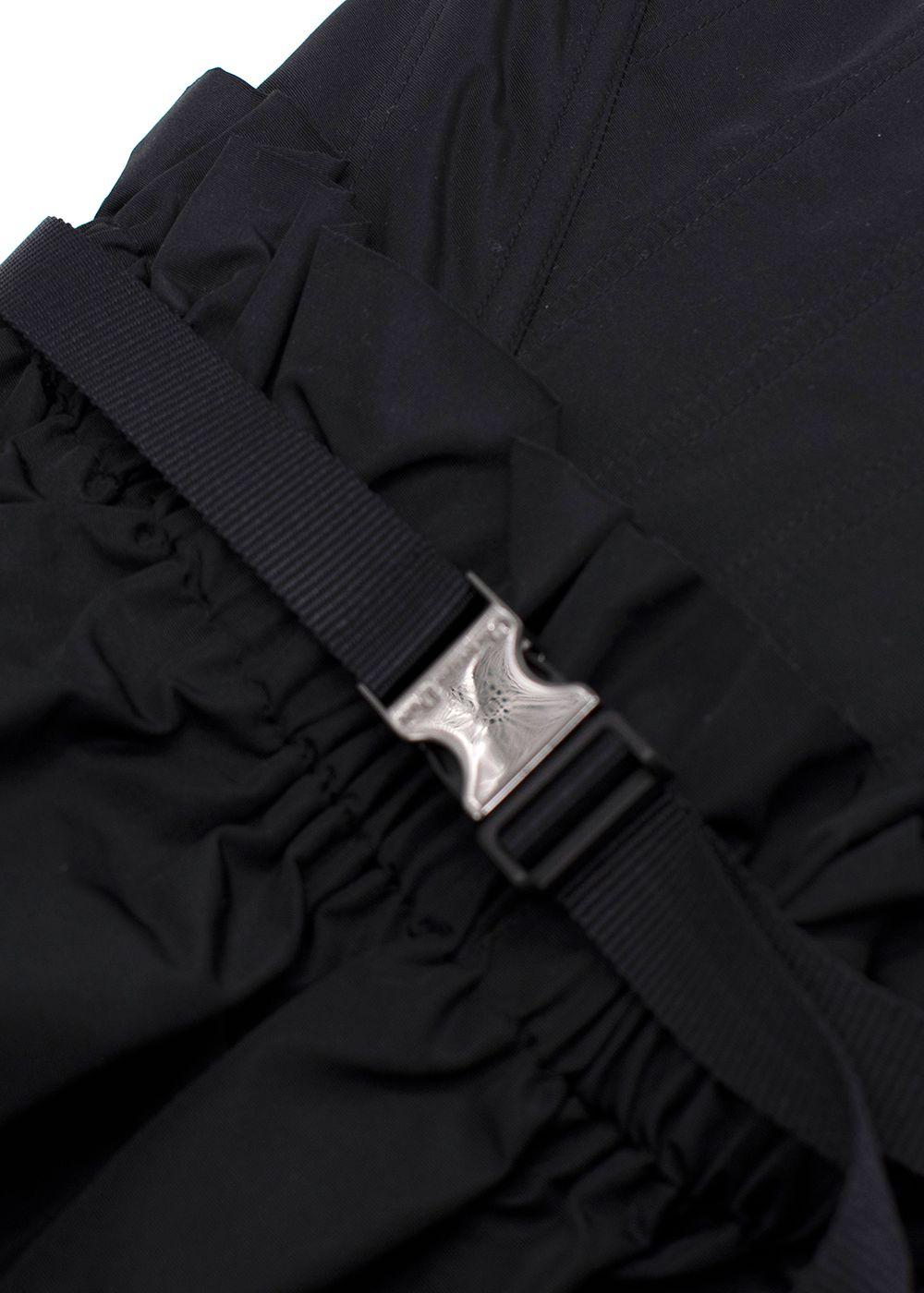 Dior Black Corset Bubble Hem Silk Mini Dress