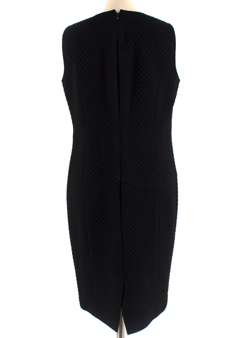 Peter Reinwald Black Quilted Sleeveless Dress