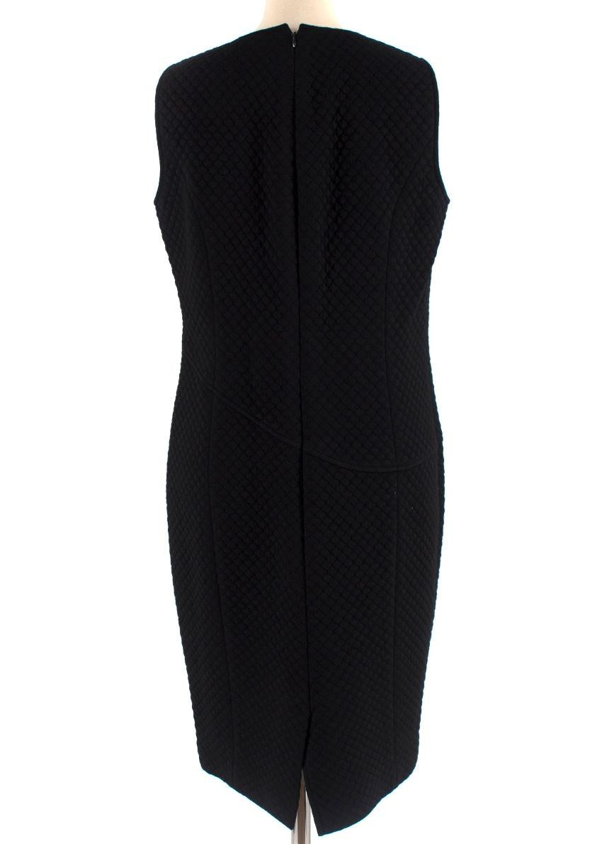 Peter Reinwald Black Quilted Sleeveless Dress