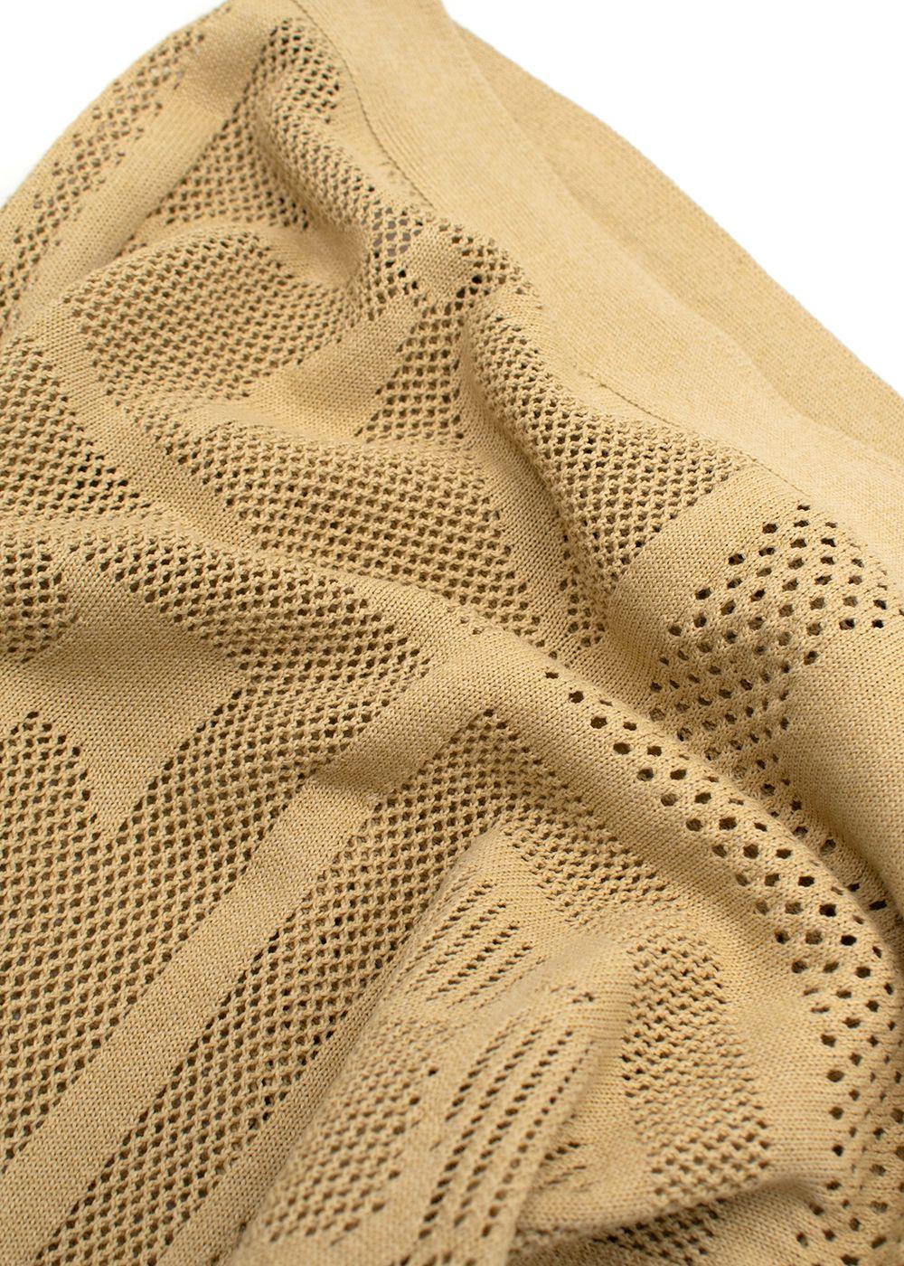 Nanushka Ochre Knit Wrap Sarong
