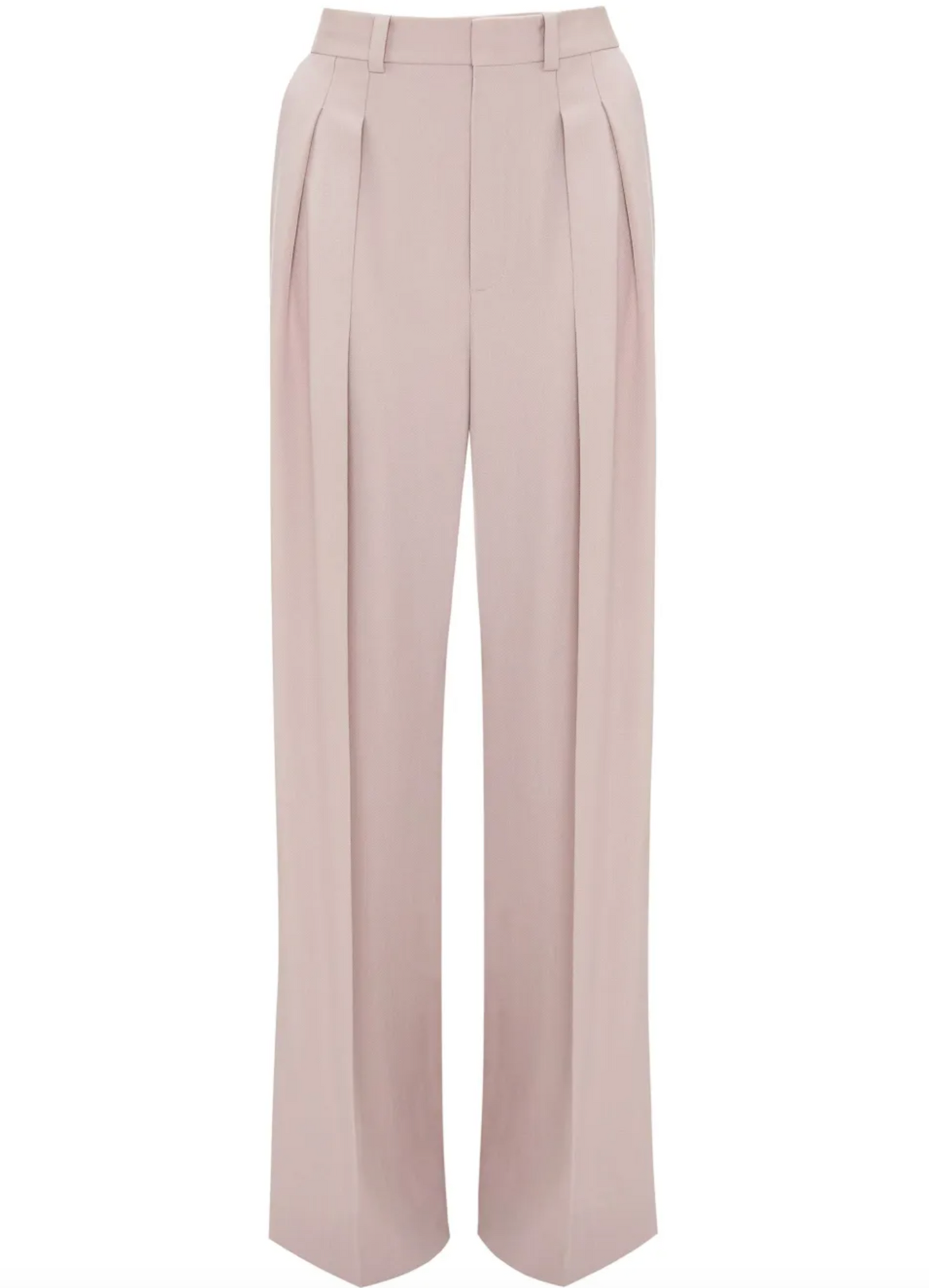 Victoria Beckham Double-Pleat Wide-Leg Trousers