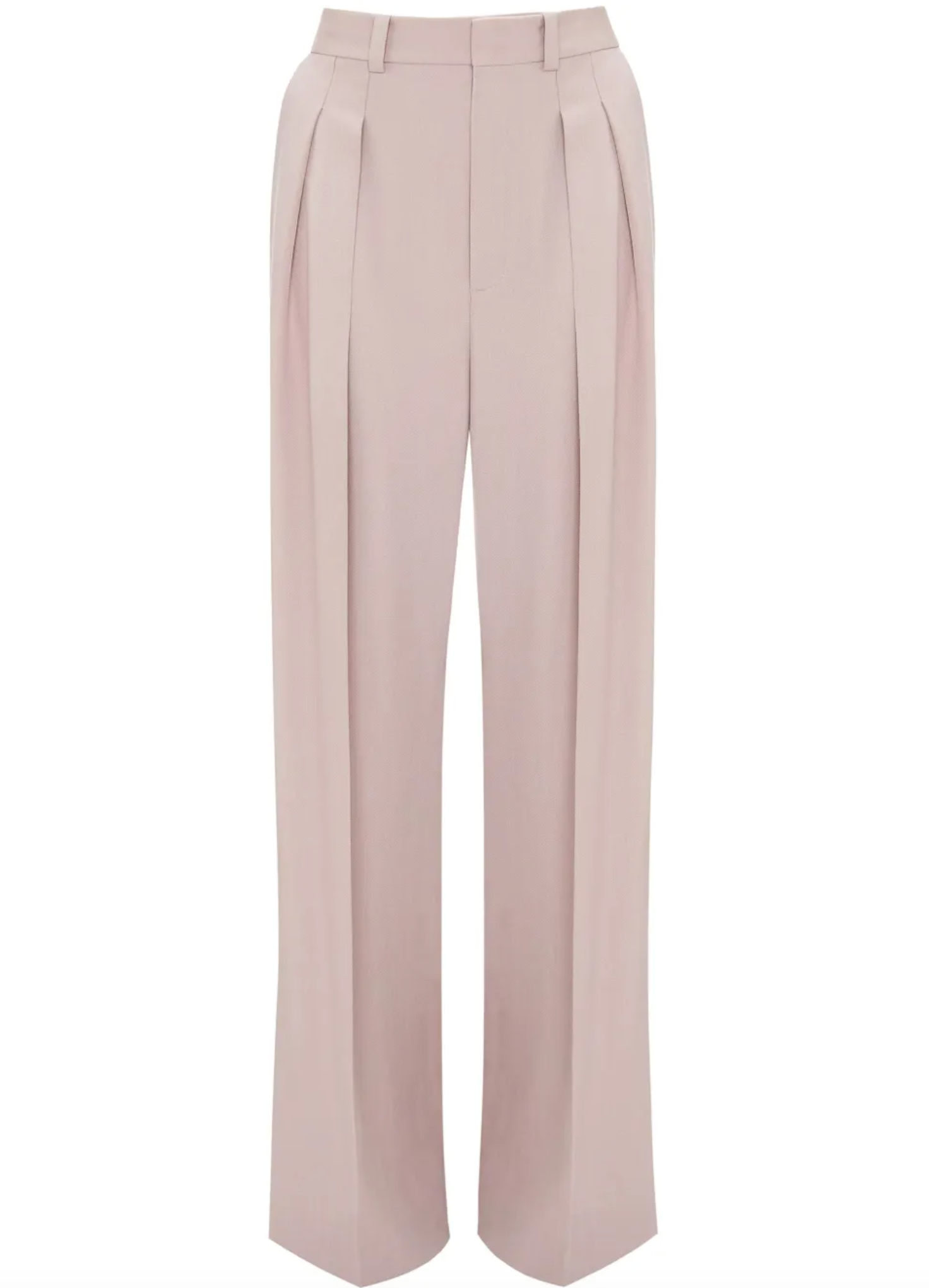 Victoria Beckham Double-Pleat Wide-Leg Trousers