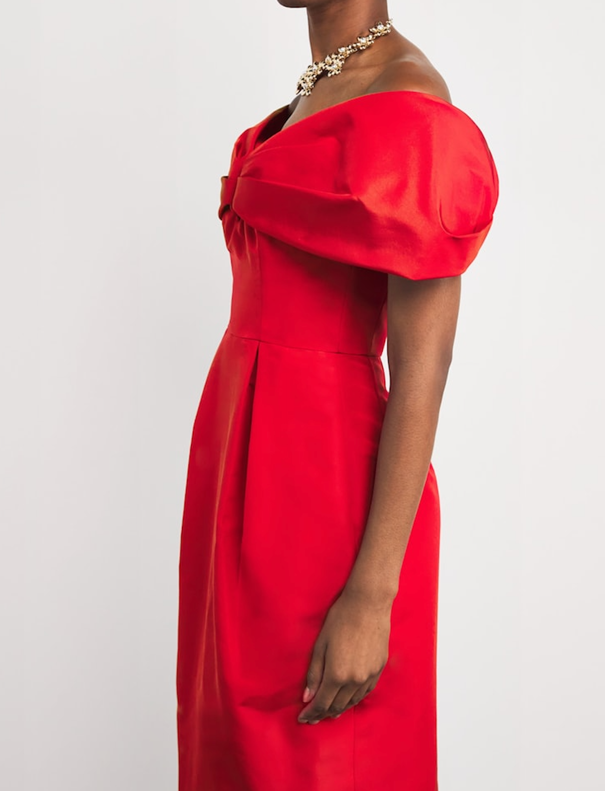 Carolina Herrera Off-Shoulder Column Dress