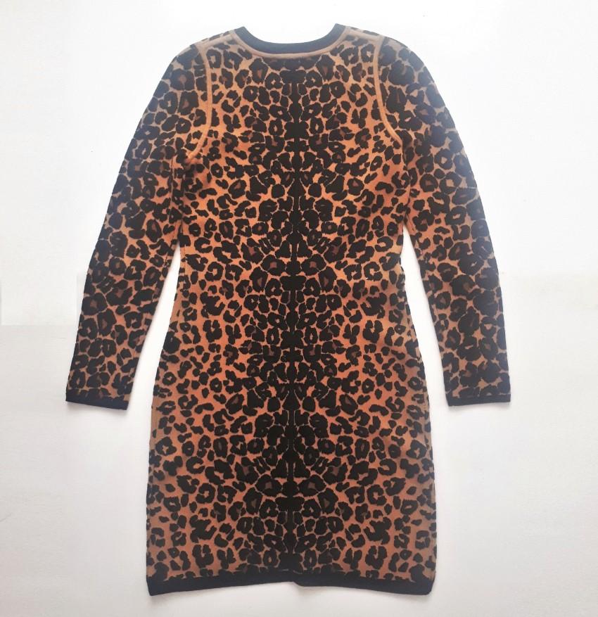 ALC Stretch Knit Leopard Mini dress