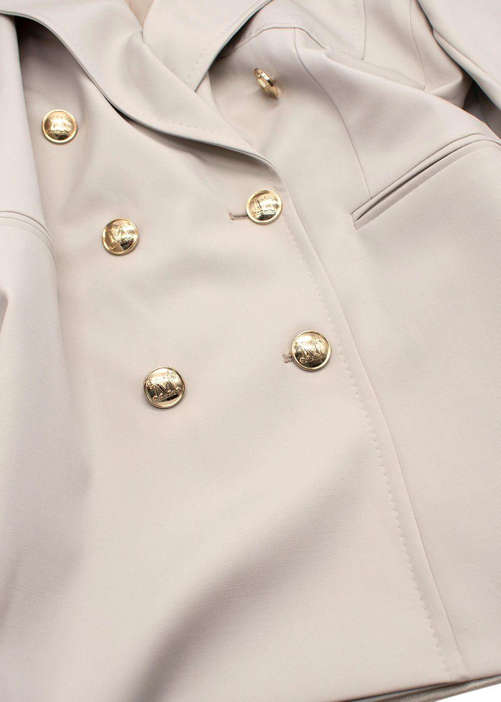 MaxMara Stone 'Reale' Double-Breasted Blazer