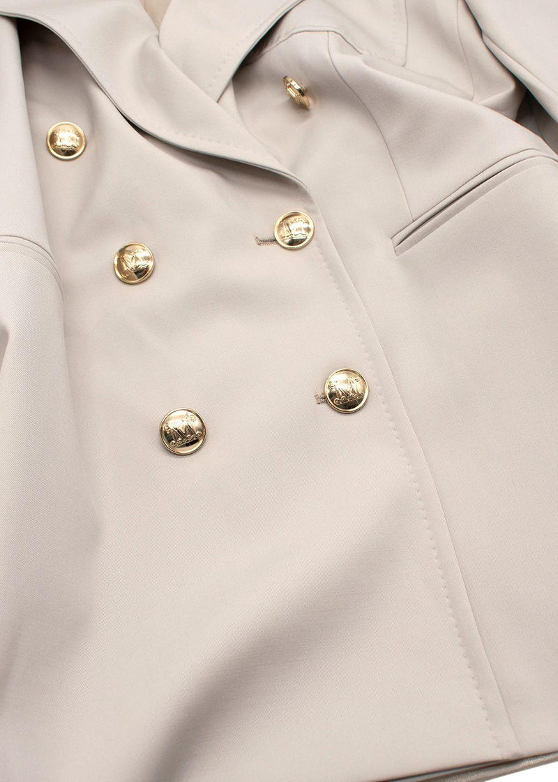 MaxMara Stone 'Reale' Double-Breasted Blazer