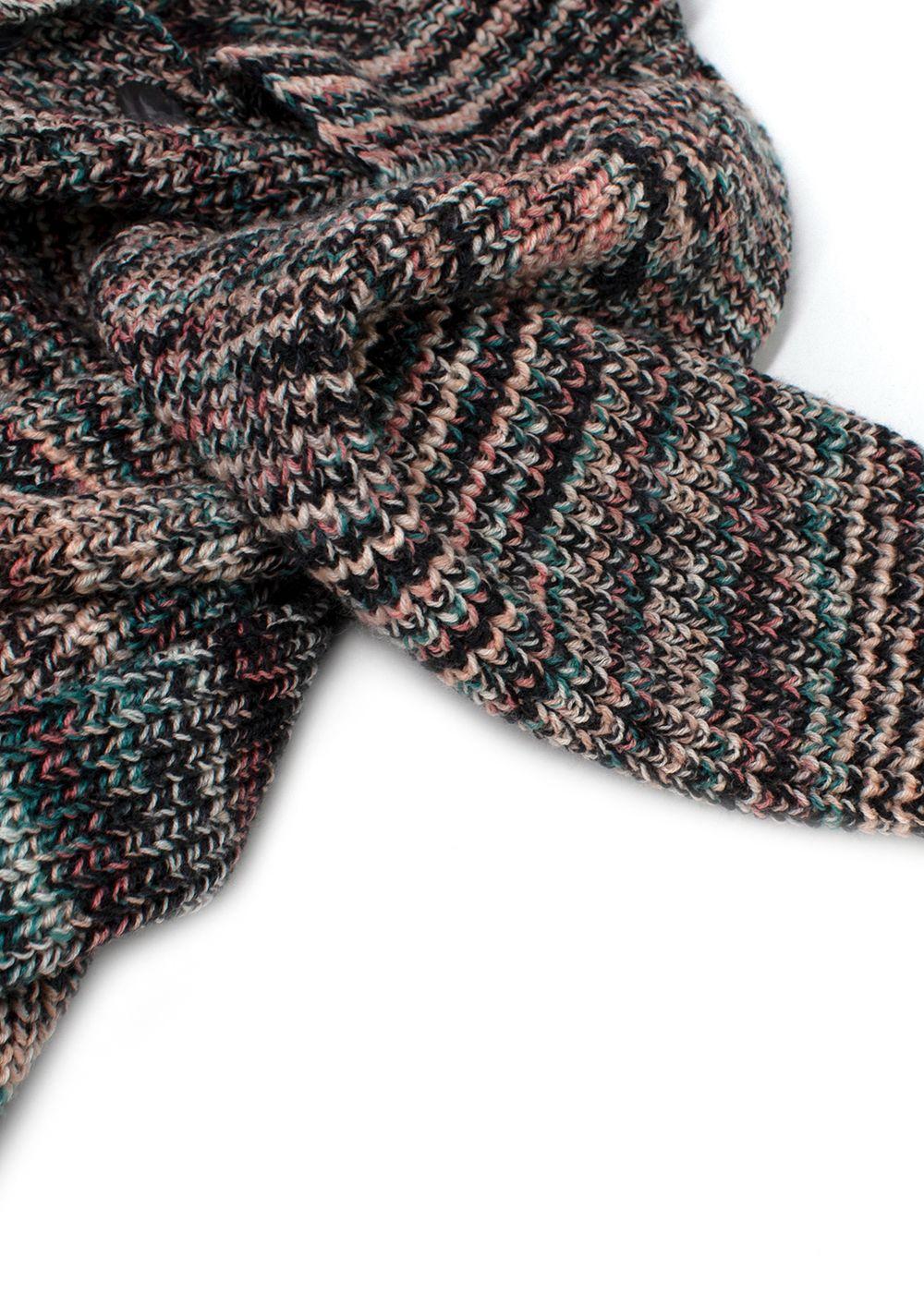 Missoni Multicoloured  Longline Belted Wool Cardigan