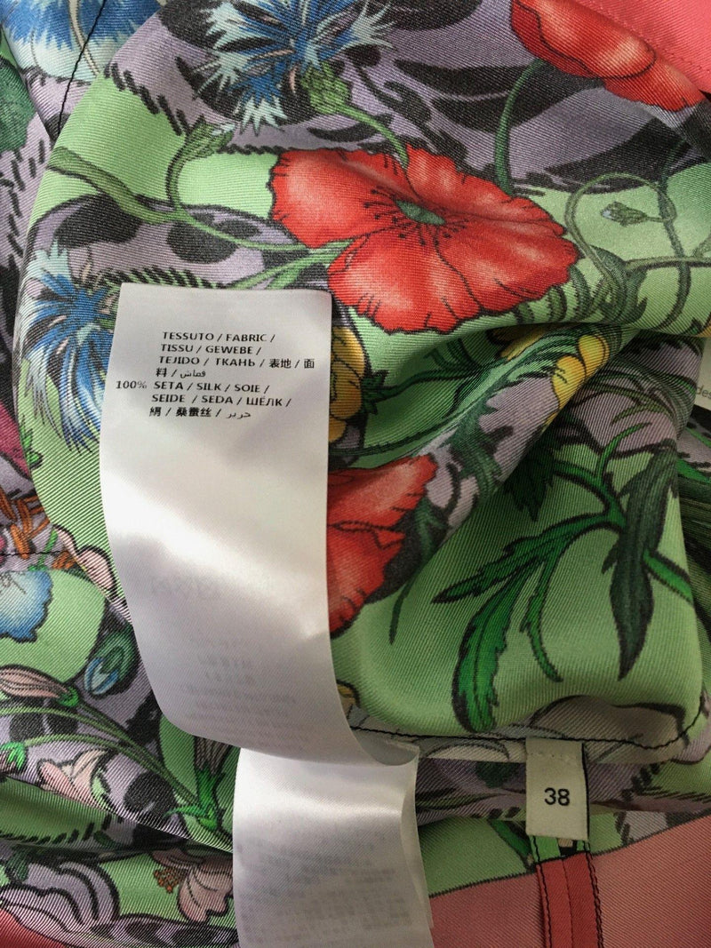 Flora Tiger Printed Silk Tunic Blouse