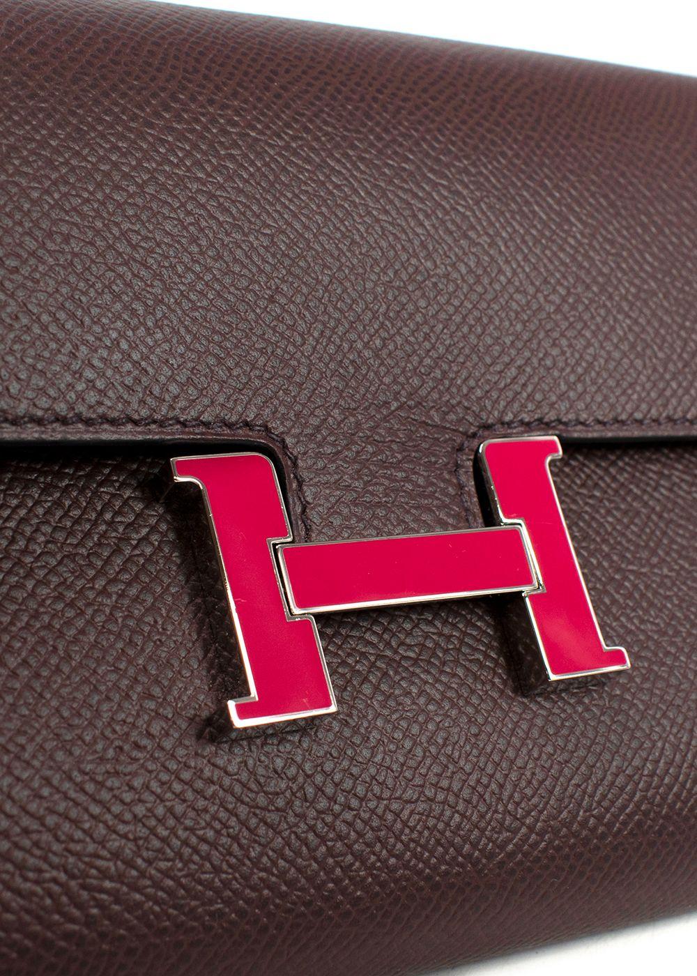 Hermes Rouge Sellier Epsom Leather Limited Edition Constance to Go Bag