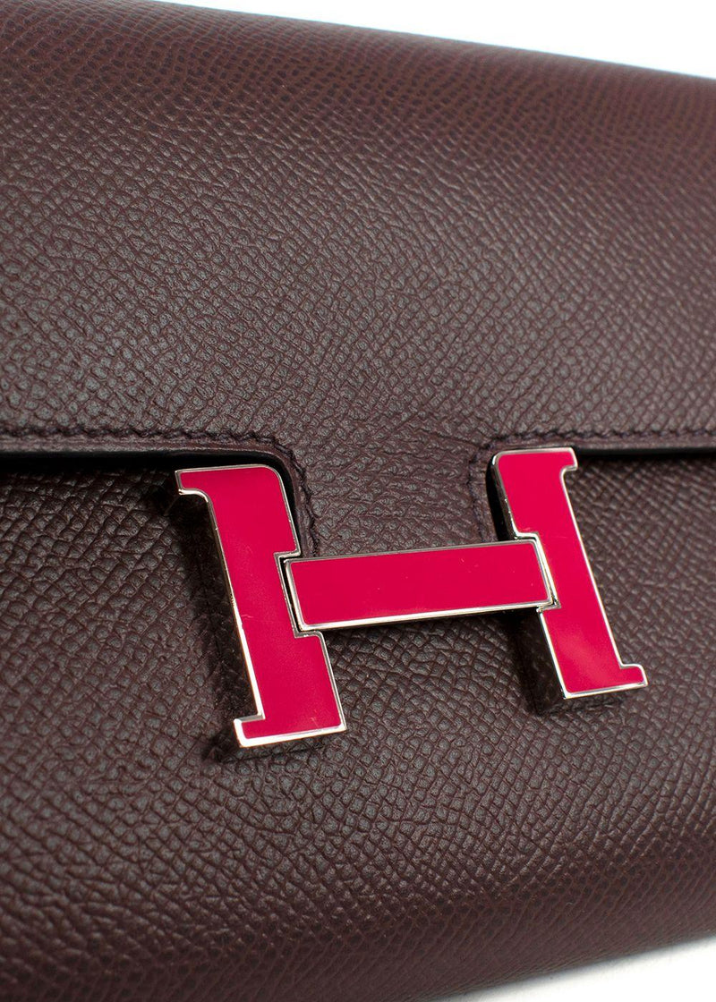 Hermes Rouge Sellier Epsom Leather Limited Edition Constance to Go Bag