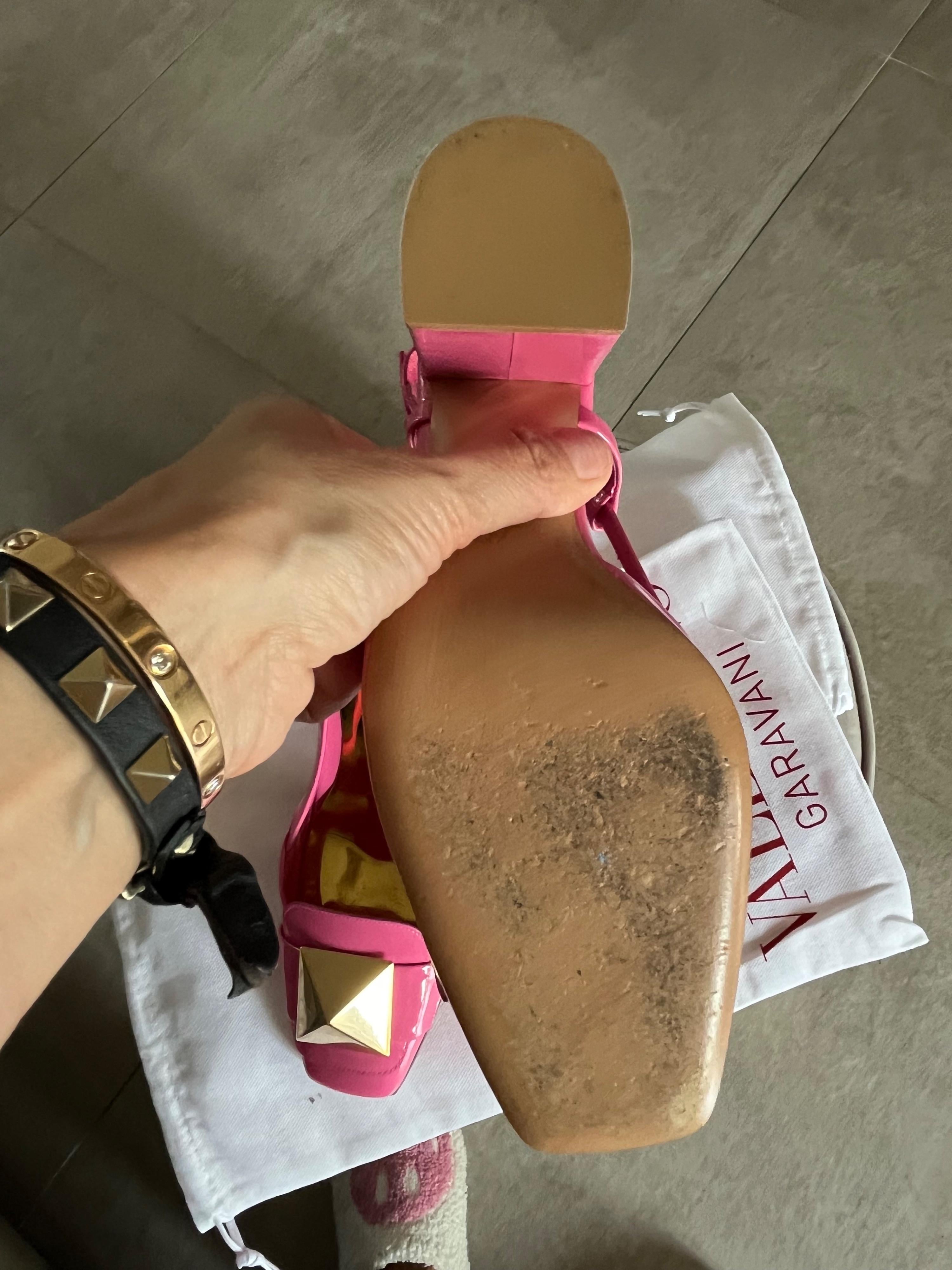 Valentino Pink One Stud Slingback Pumps