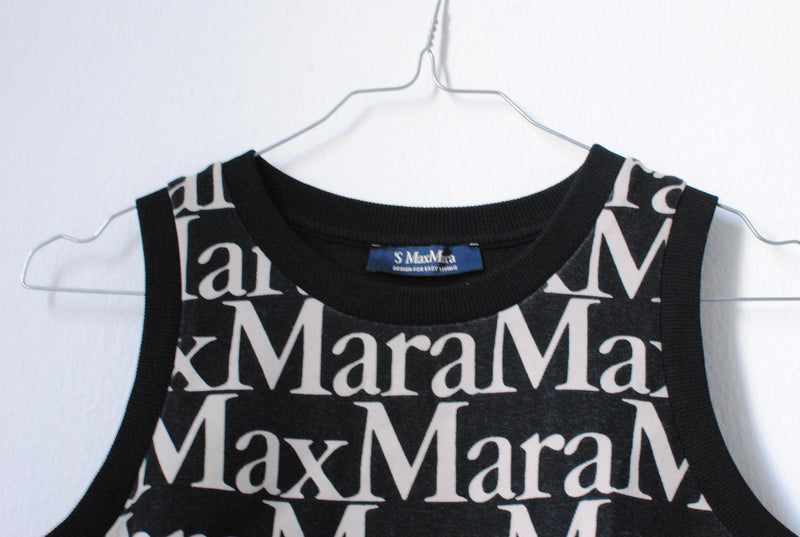 MaxMara Black Logo Top