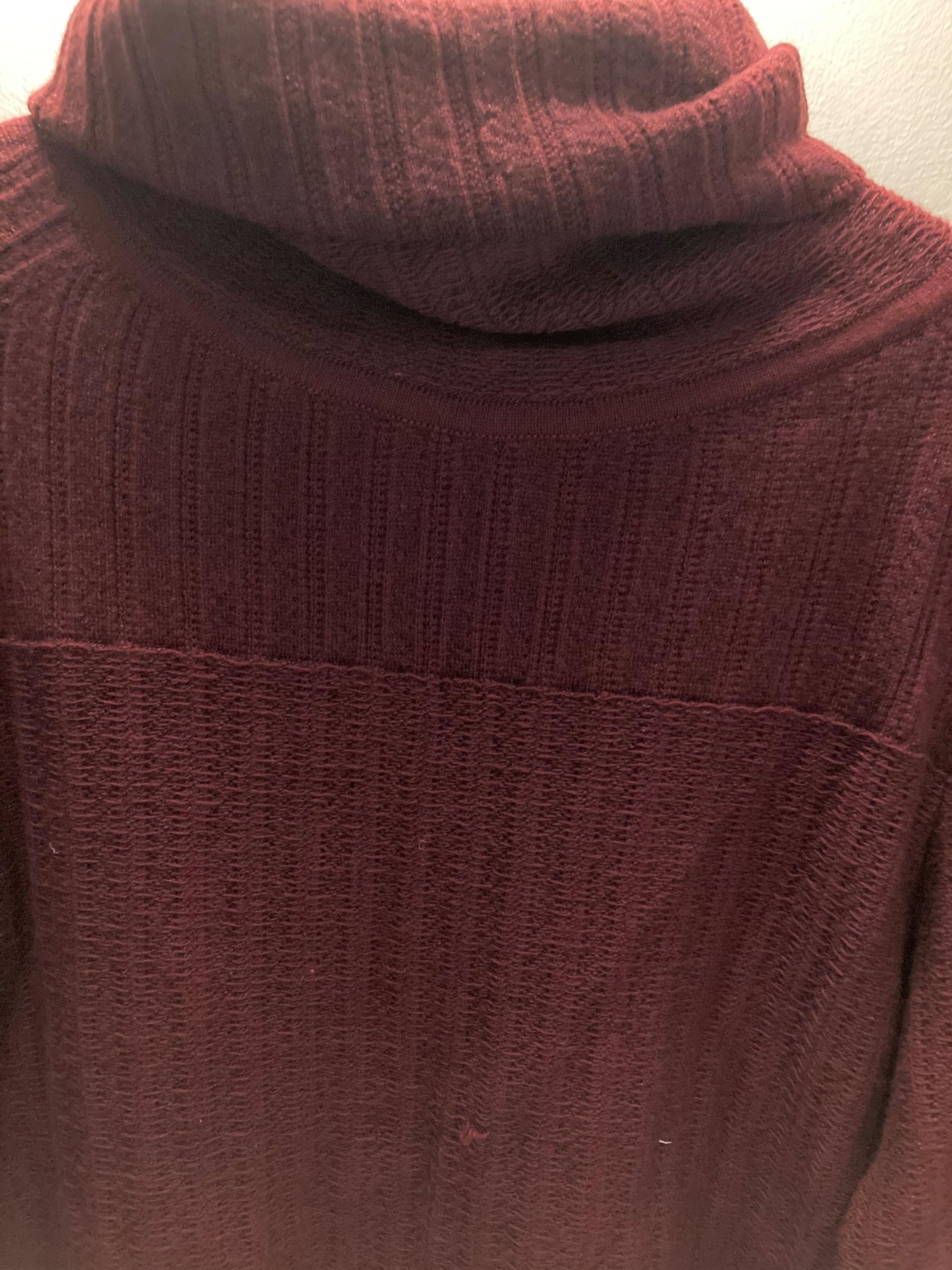 Burgundy Wool Knit Jumper