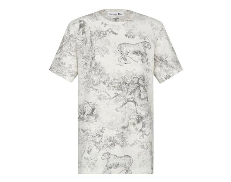 Dior Grey Toile De Jouy T-Shirt