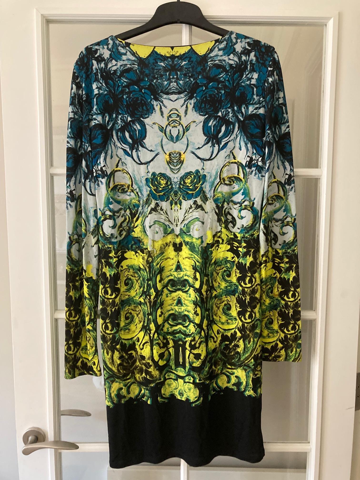 Multicoloured Printed Long Sleeve Dress