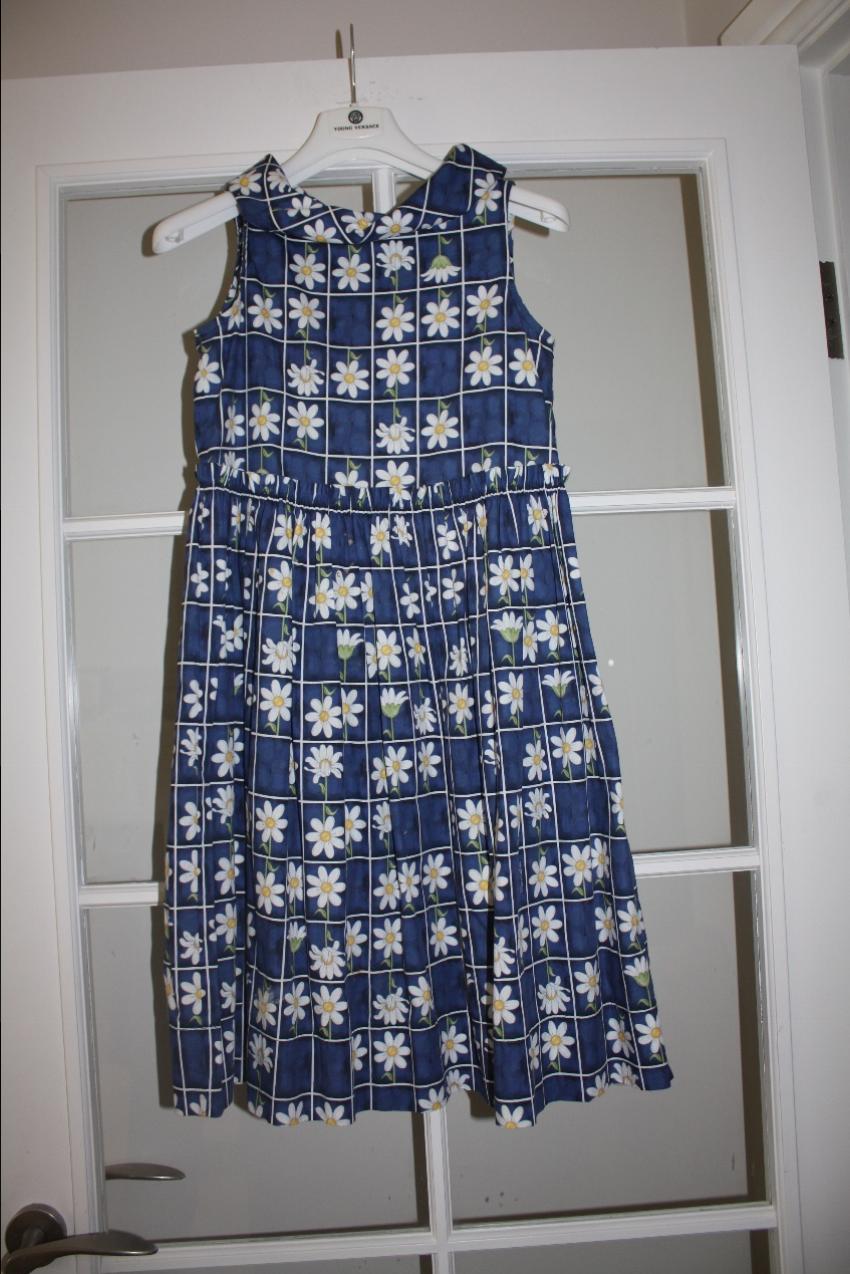 Monnalisa Blue Daisy Dress