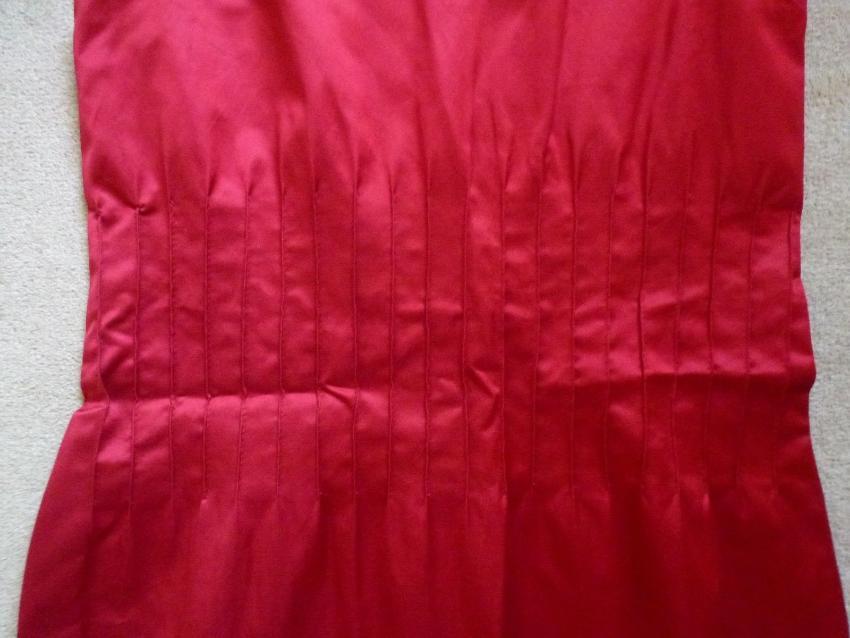 Theory red satin dress