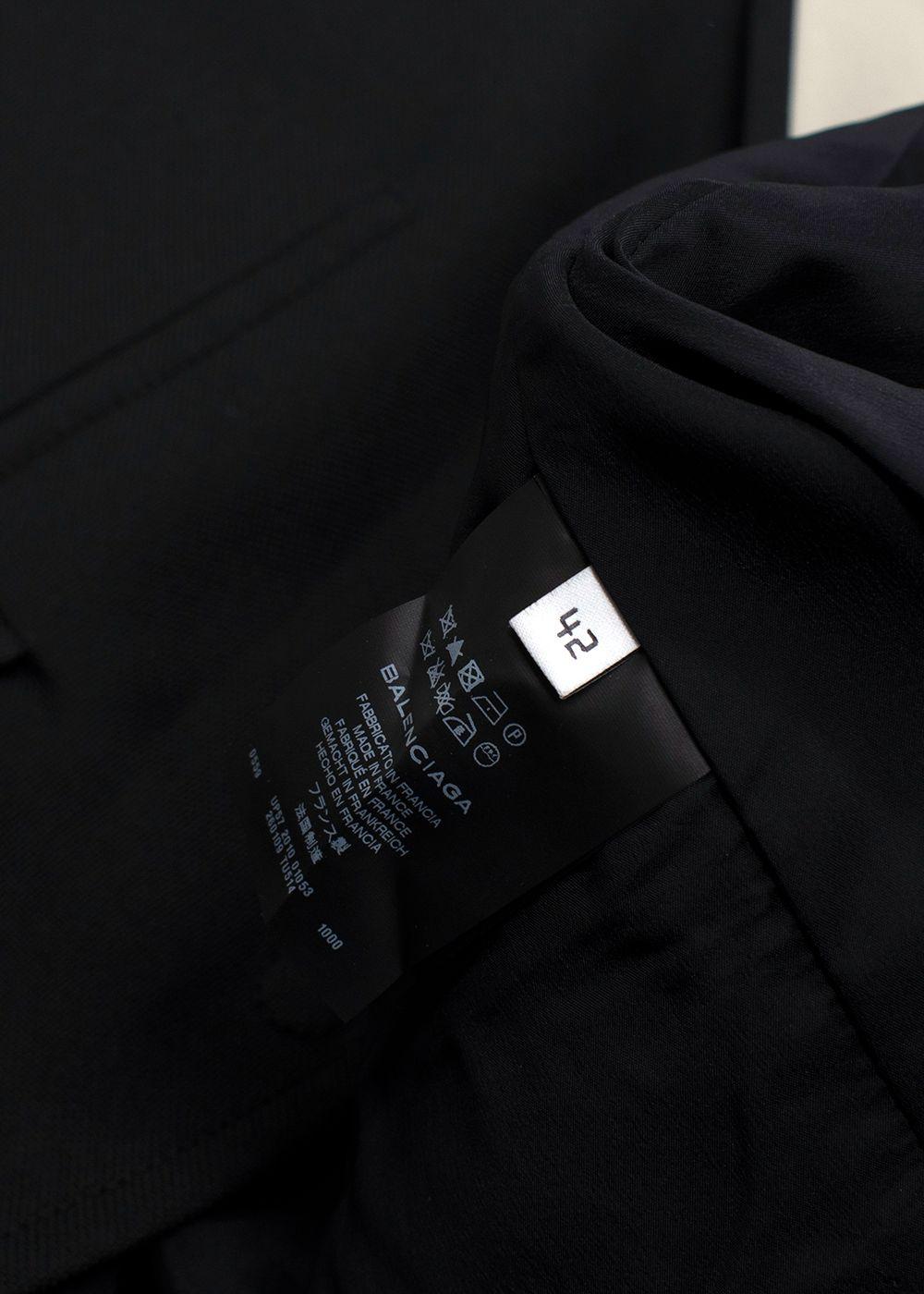 Balenciaga Black Contrast Trim Waistcoat