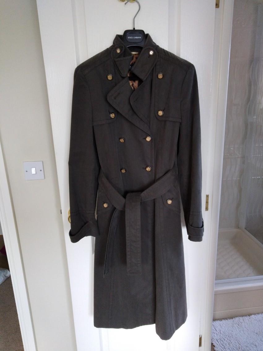 Dolce and Gabbana belted trench coat