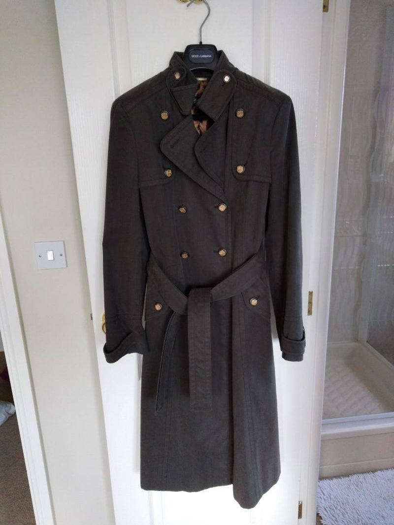 Dolce and Gabbana belted trench coat