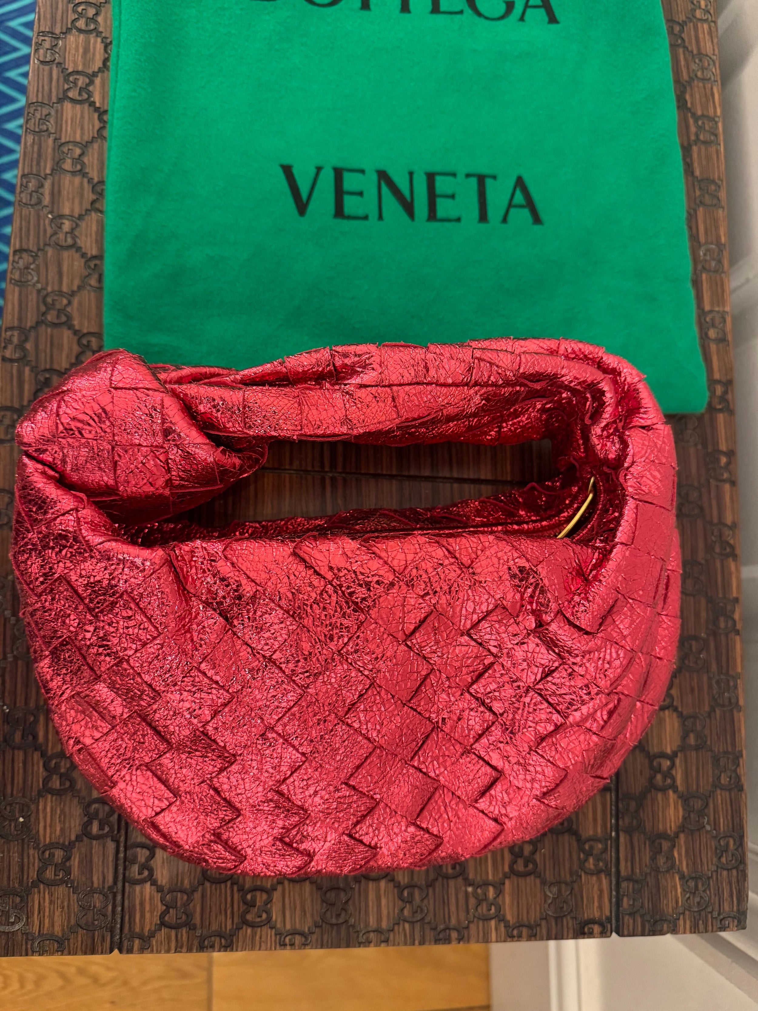 Bottega Veneta Metallic Mini Jodie Bag