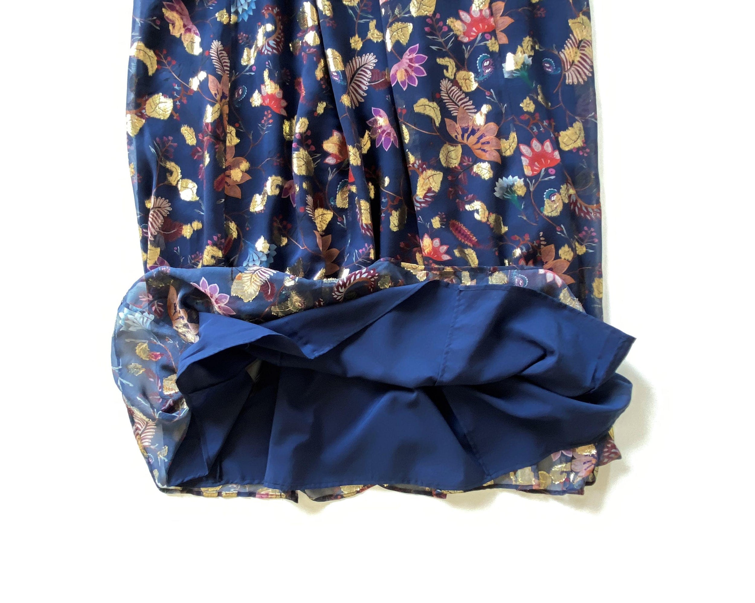 Annabel fil coupé silk-blend maxi dress.