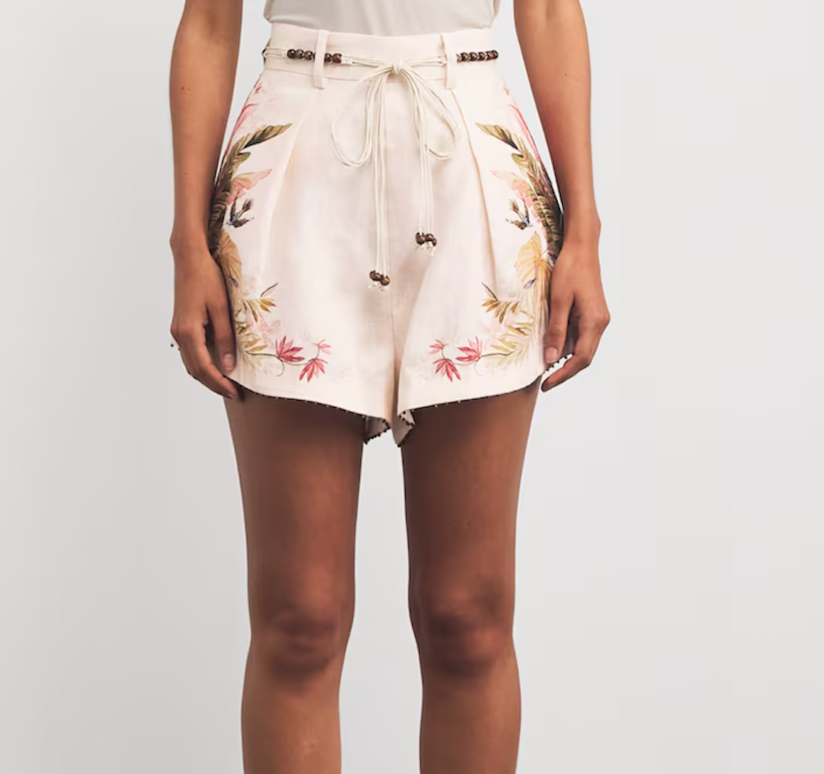Zimmermann Linen Palm Ascension Shorts
