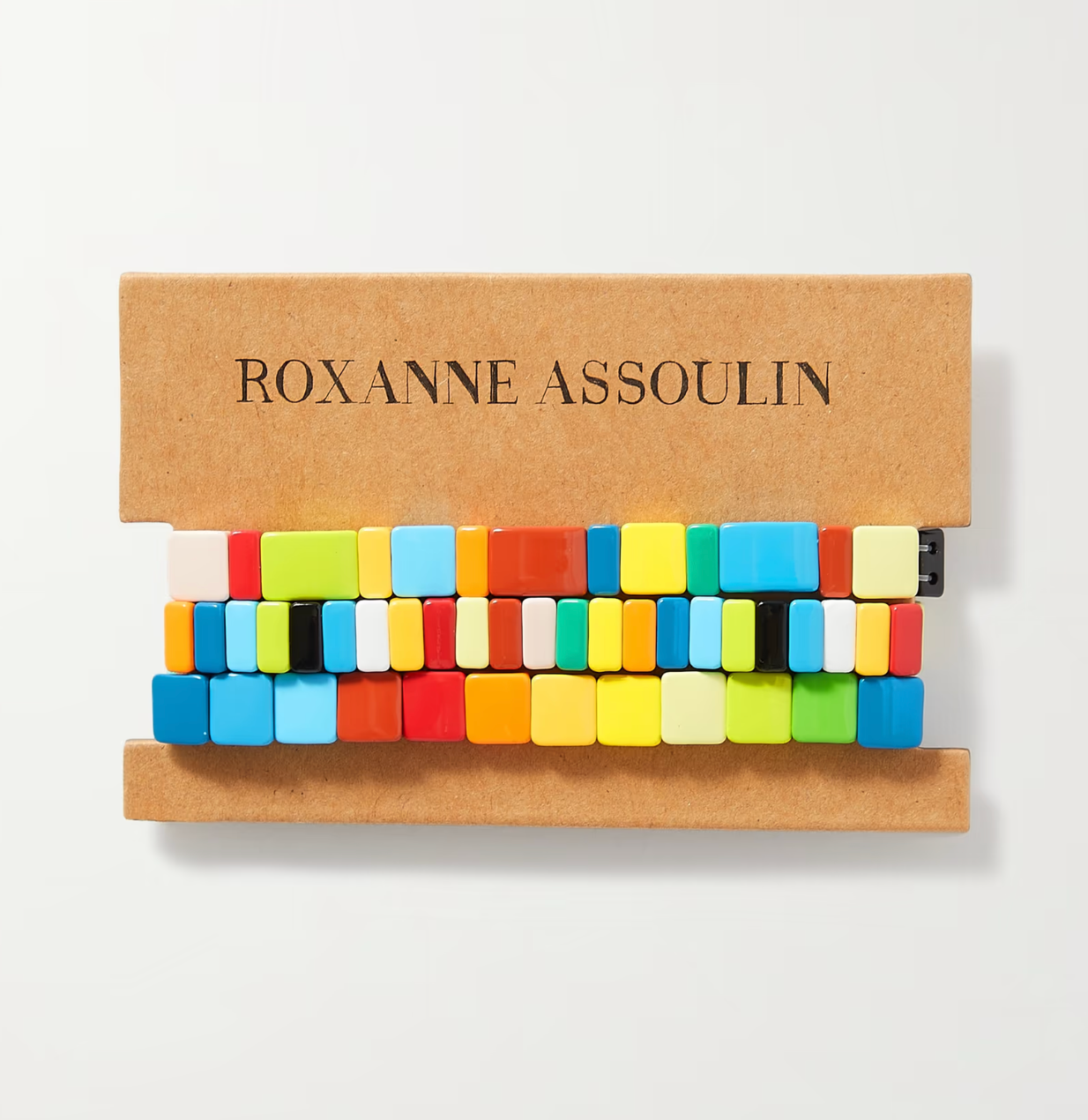 Roxanne Assoulin Rainbow Brite Set of Three Enamel Bracelets