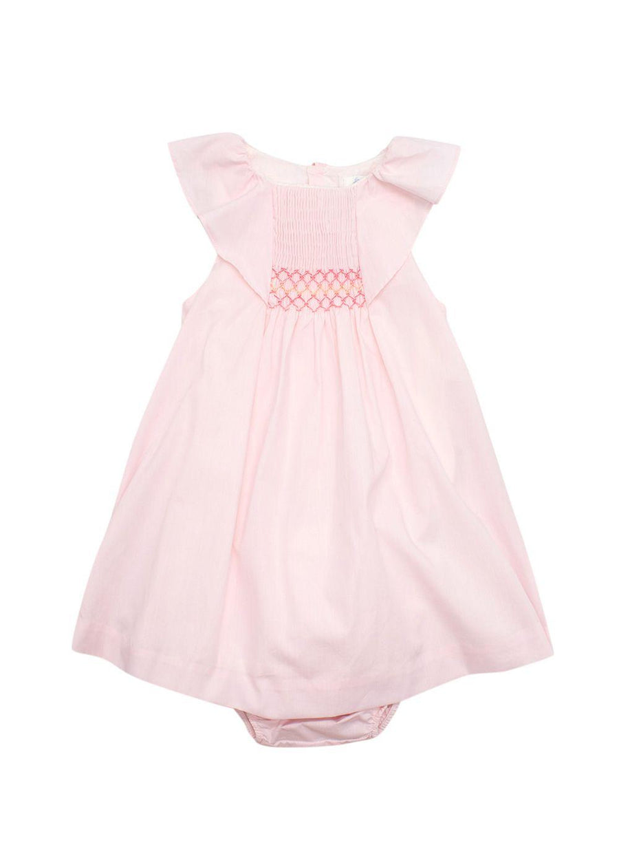 Jacadi Paris Kids Pink Dress with Bloomer