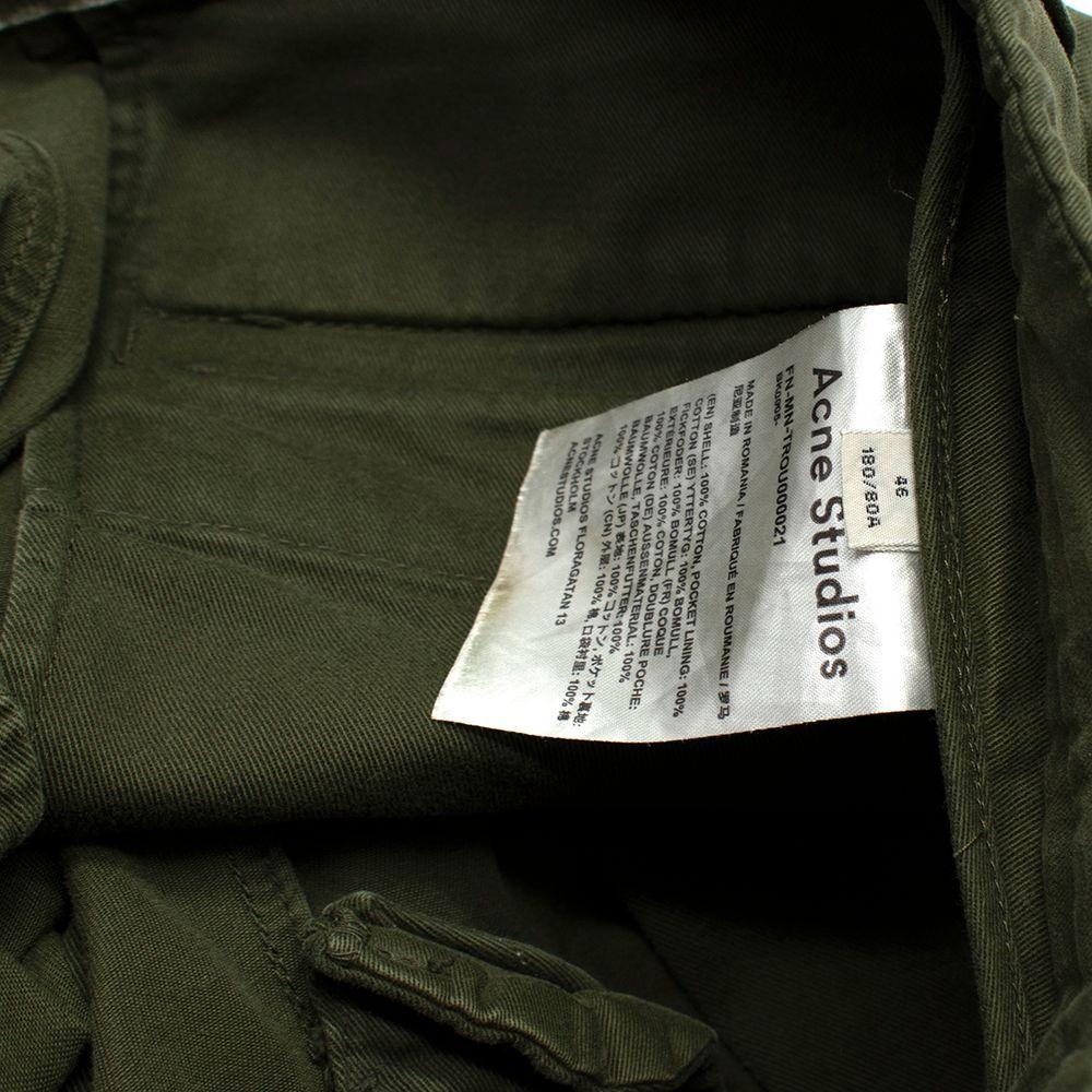 Acne Studios Army Green Trousers