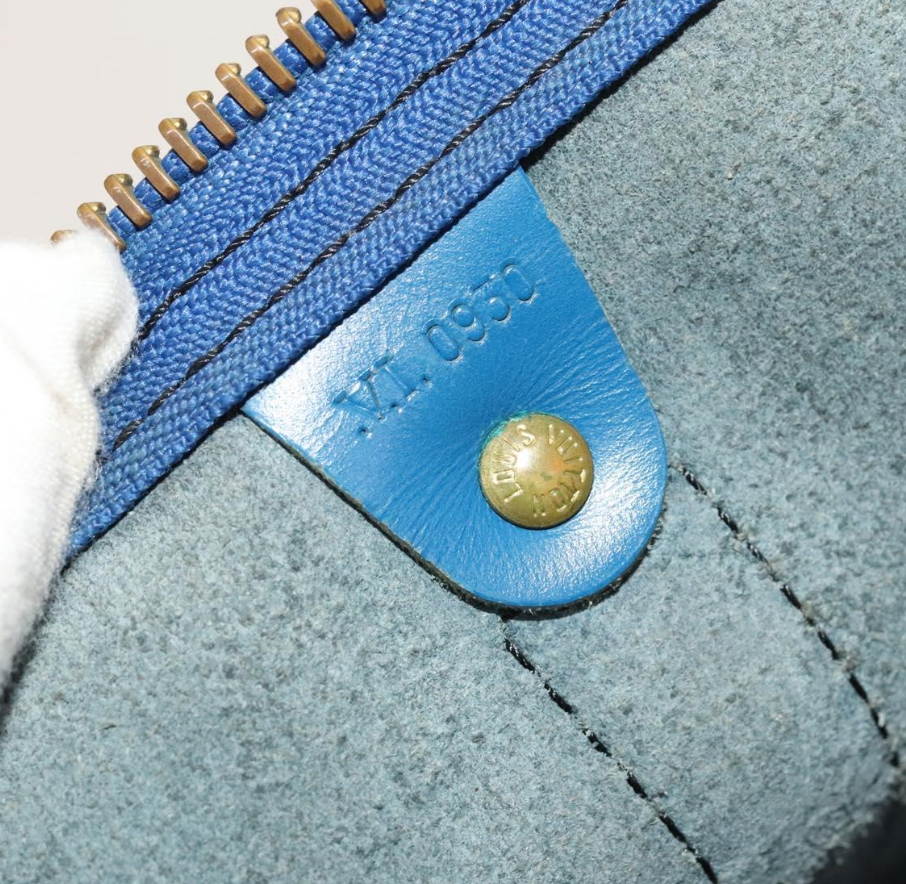 Louis Vuitton Blue Keepall 50 Bag