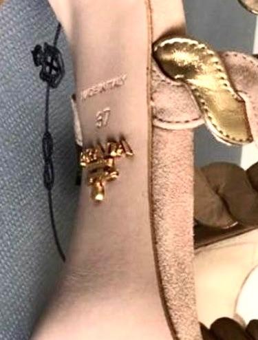 Nude/Gold Woven Leather & Suede Sandals