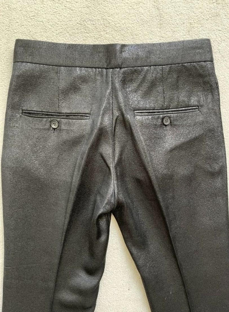 Isabel Marant Mateo metallic woven kick-flare pants