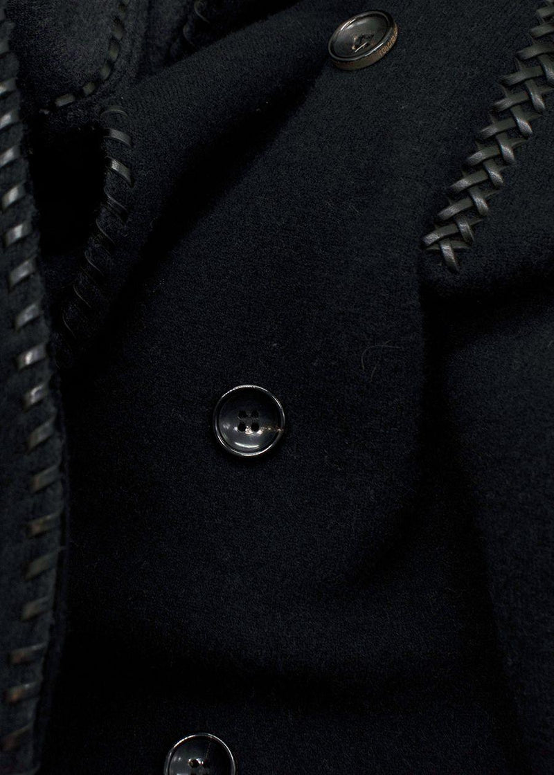 Black knotted rope coat