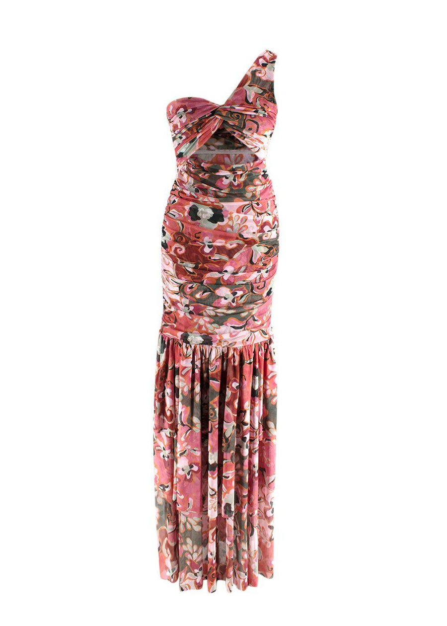 Misa Los Angeles Floral Resort Batik Mesh Alethea Dress
