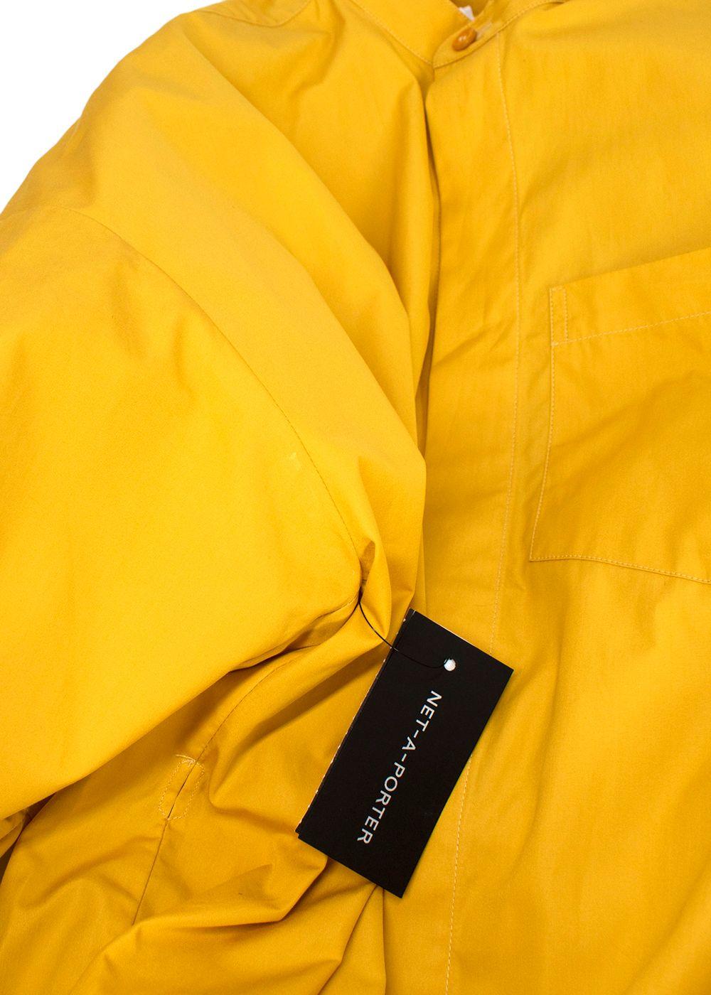 Givenchy Golden Yellow Chain-embellished Cotton-poplin Shirt Dress