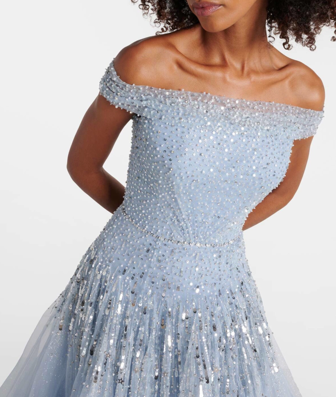 Jenny Packham  Sirena Sequin-Embellished Gown